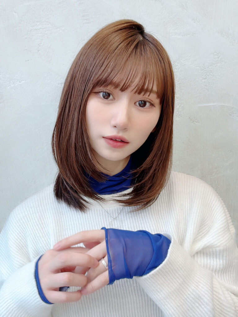 🤍20代30代40代大人かわいいミディアムレイヤー 🤍