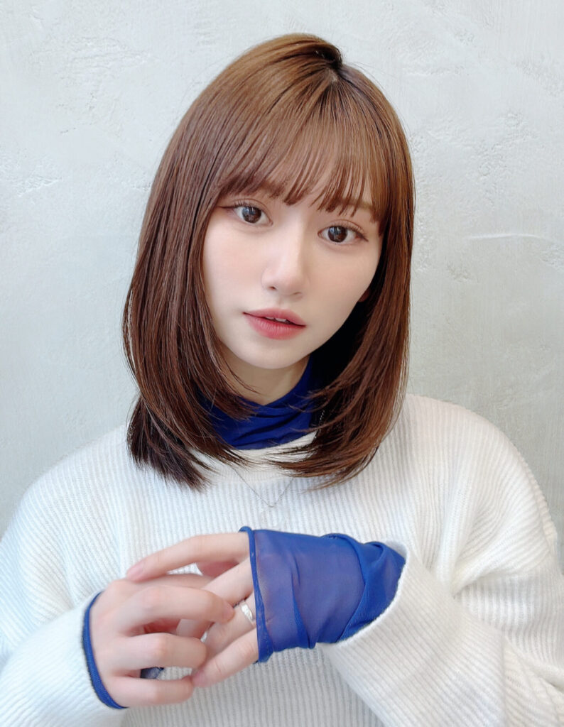 🤍20代30代40代大人かわいいミディアムレイヤー 🤍