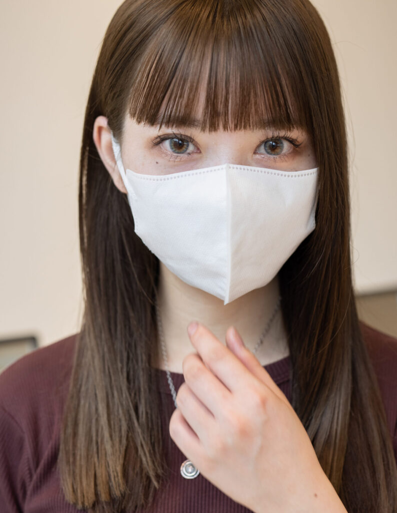 大人可愛いぱっつん前髪×ワイドバング