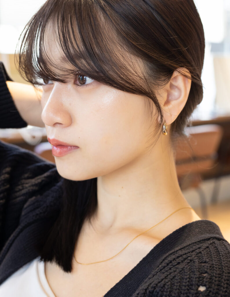 大人可愛いくびれヘア×シースルーバング