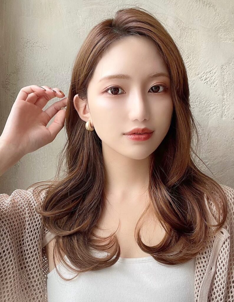 🤍20代30代40代大人かわいいセミロング かきあげくびれヘア🤍