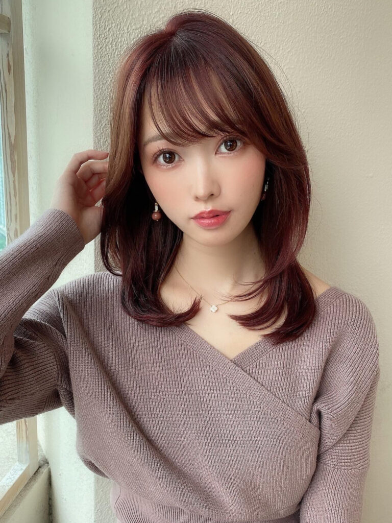 大人可愛いレイヤースタイル