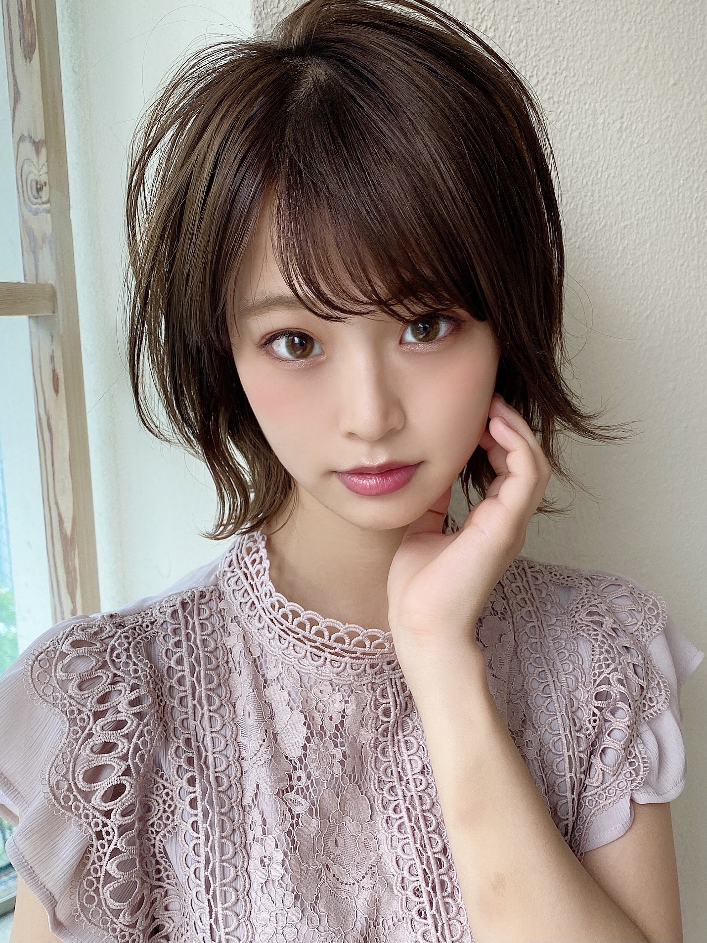 大人かわいいショートボブ