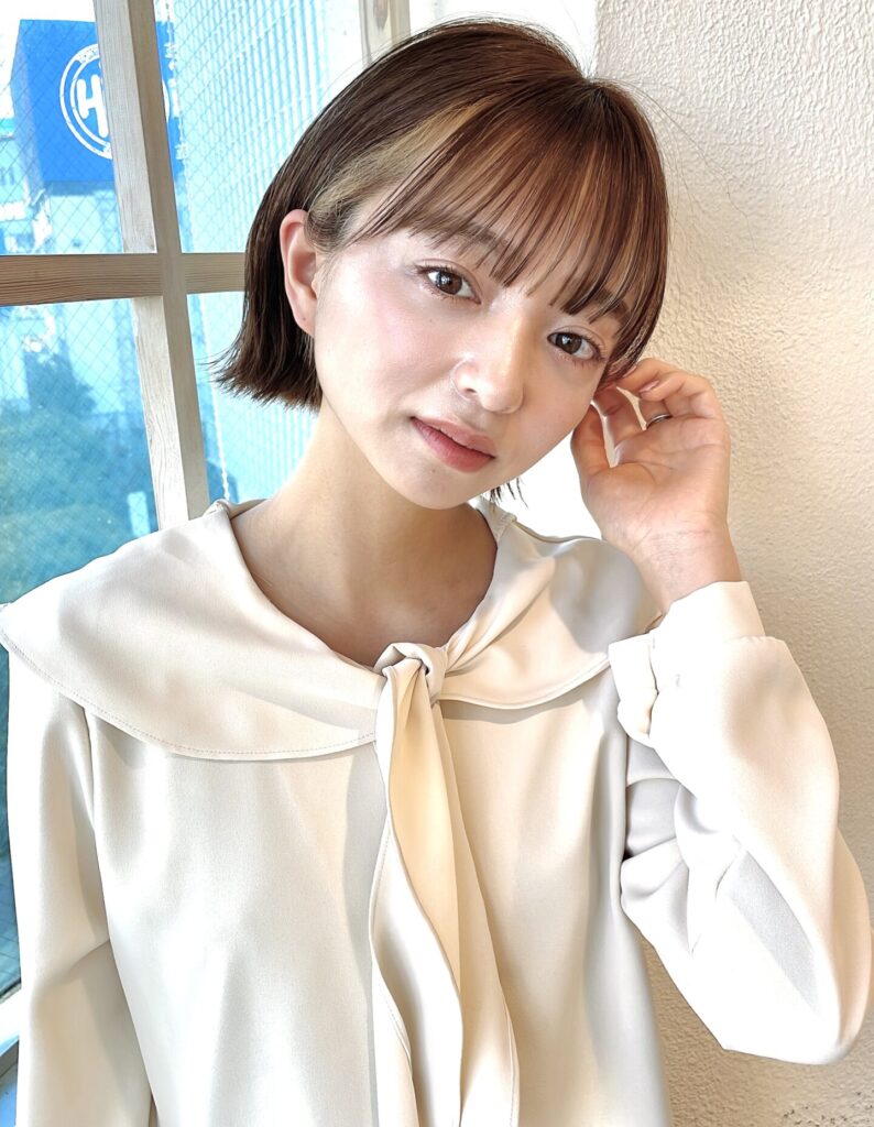 大人可愛い小顔耳掛けボブ×ナチュラルボブ×ミニボブ20代30代