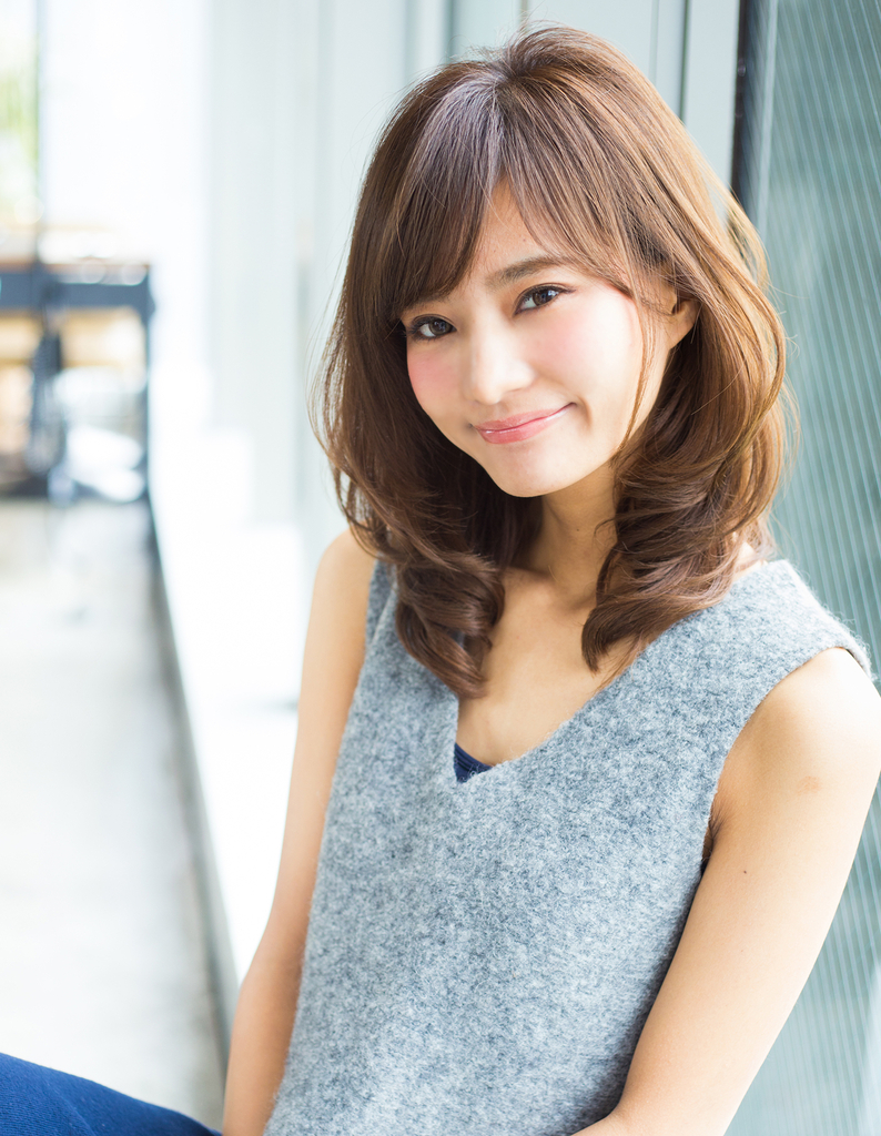 大人可愛い♪ひし形ワンカールヘア