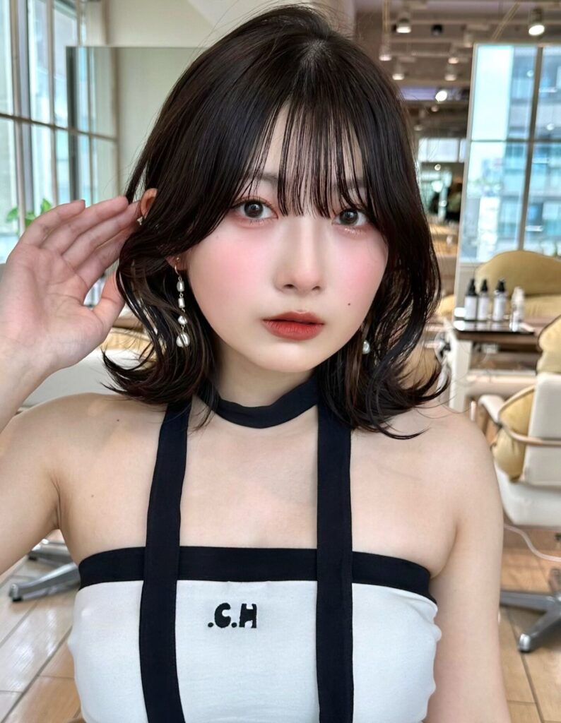 イメチェン大人可愛い小顔前下がりボブ×結べるボブ20代30代40代