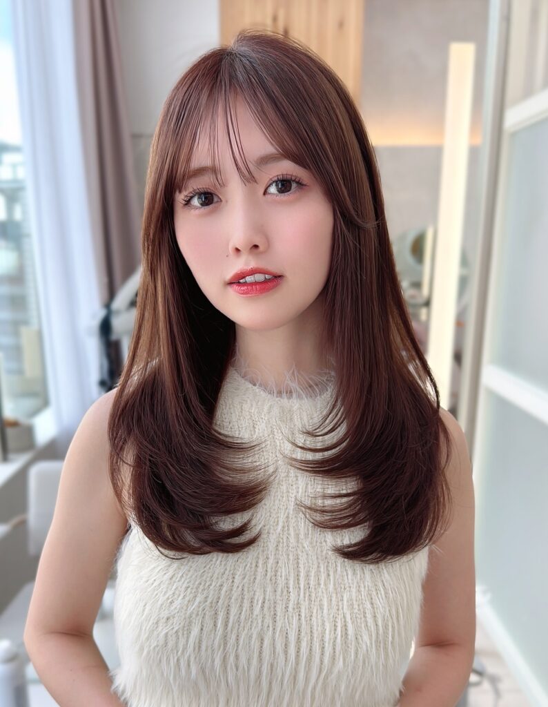 こだわりの詰まったレイヤーカット　小顔になる顔まわりカット