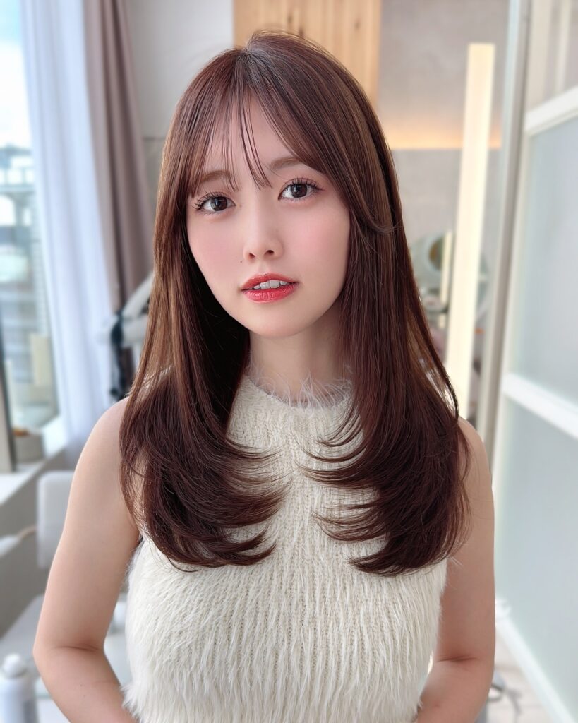 こだわりの詰まったレイヤーカット　小顔になる顔まわりカット