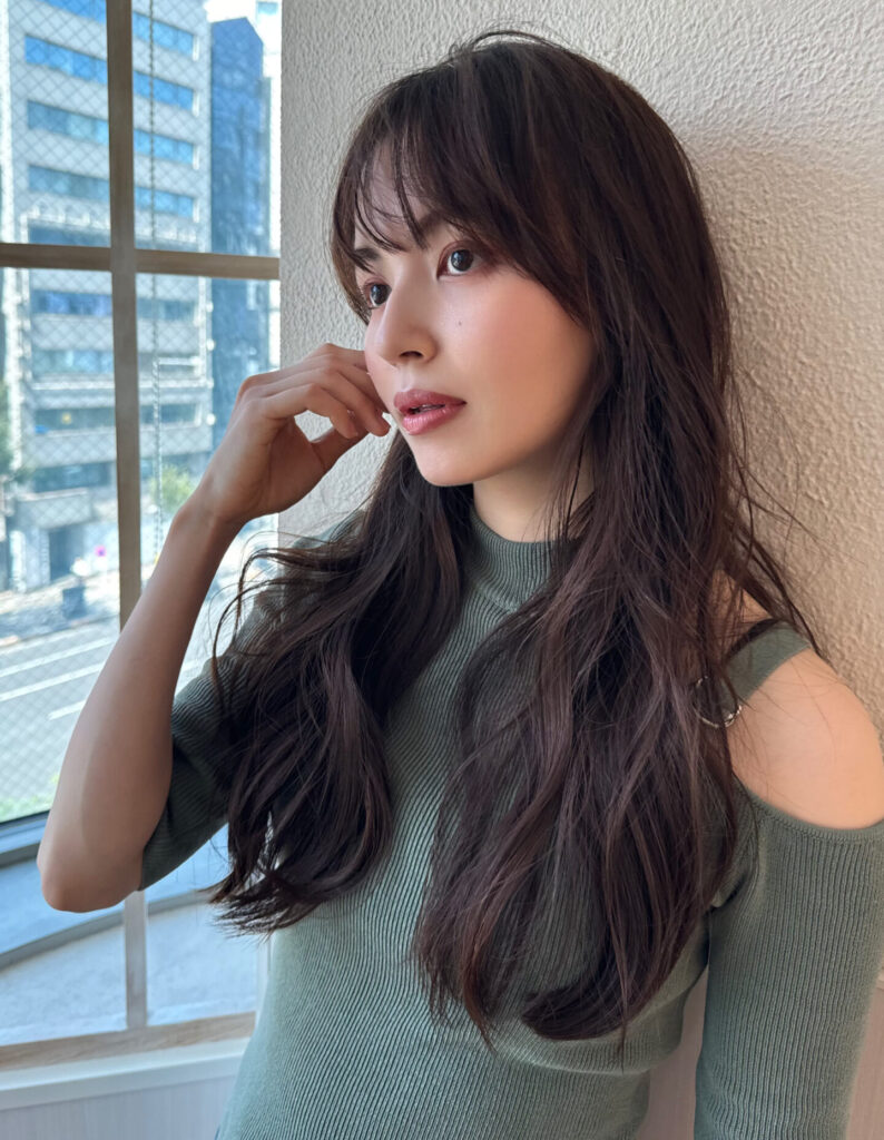 秋っぽいヘアスタイル