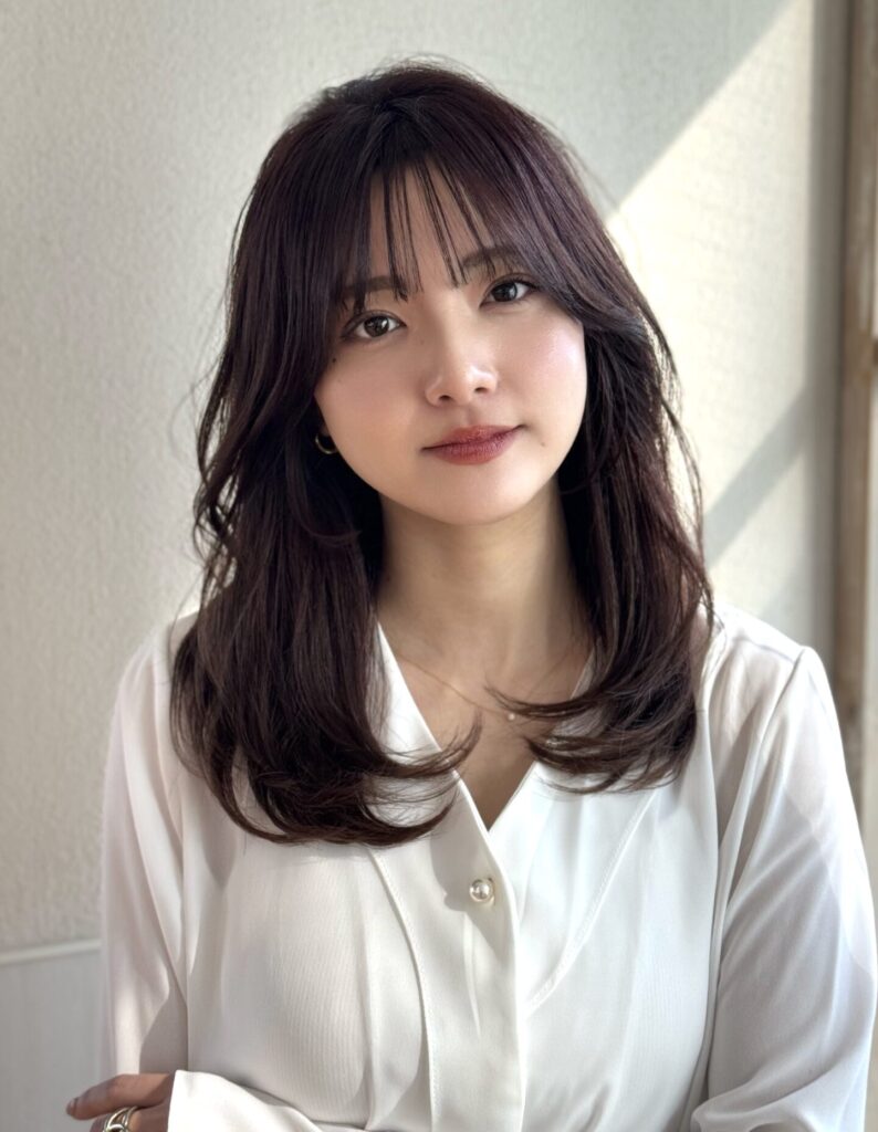 ワンカールで可愛いセミディスタイル