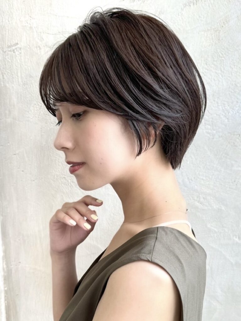 ショートカット×ひし形ショートボブ