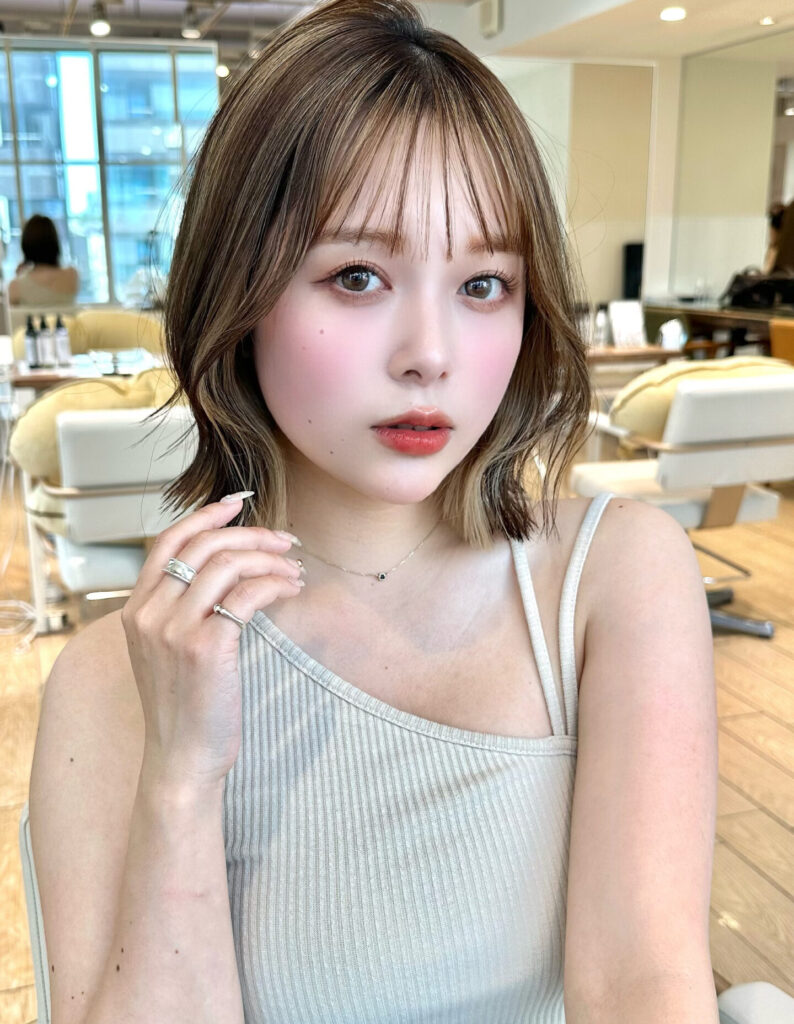 イメチェン大人可愛い小顔前下がりボブ×結べるボブ20代30代40代