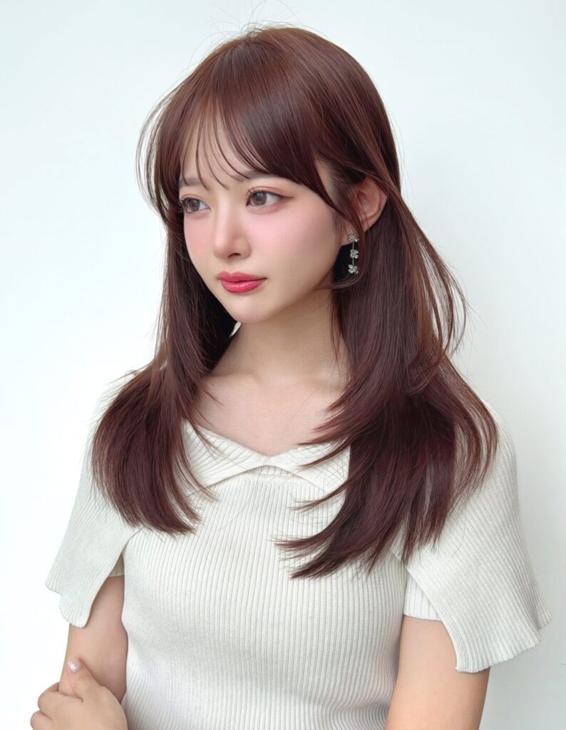 ストレートでも可愛いレイヤーと顔まわり♡