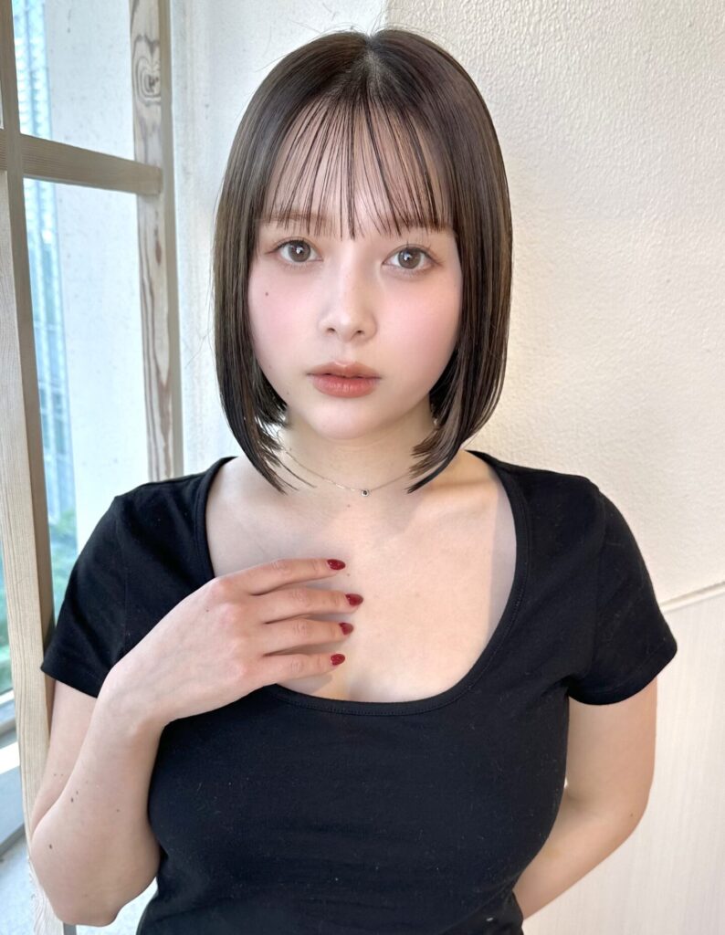 イメチェン大人可愛い小顔前下がりボブ×結べるボブ20代30代40代