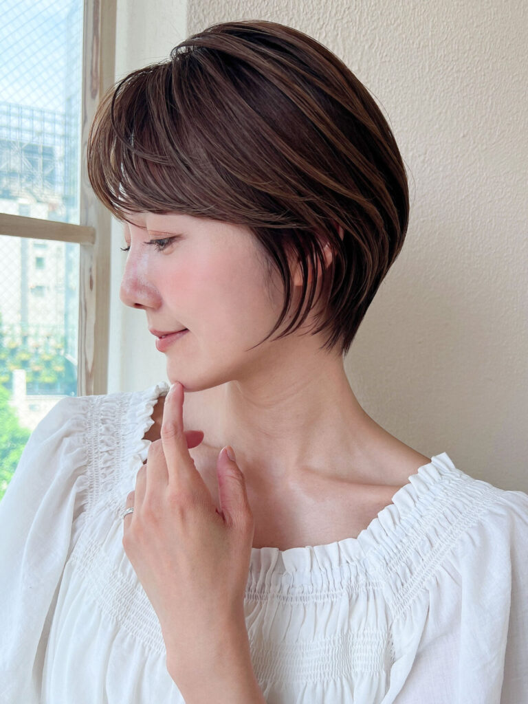 美しい丸みで魅せる360度どこから見ても可愛いショートヘア