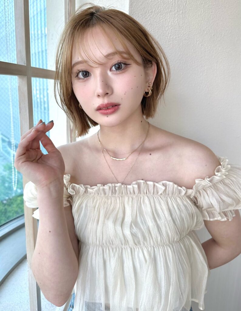 イメチェン大人可愛い小顔前下がりボブ×結べるボブ20代30代40代