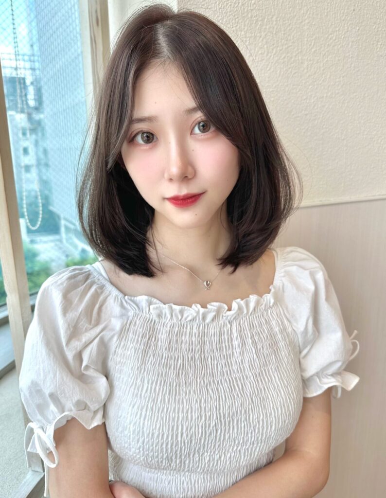 イメチェン大人可愛い小顔前下がりボブ×結べるボブ20代30代40代