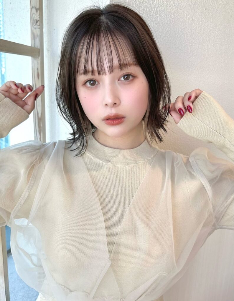 イメチェン大人可愛い小顔前下がりボブ×結べるボブ20代30代40代