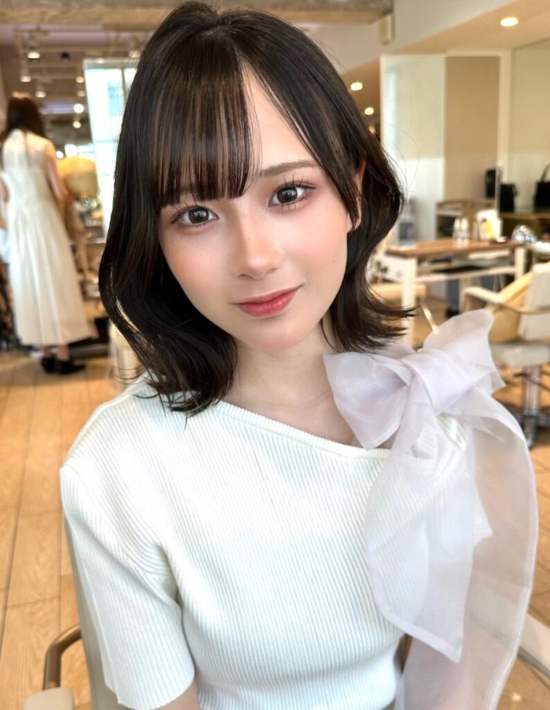 イメチェン大人可愛い小顔前下がりボブ×結べるボブ20代30代40代