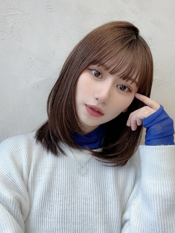 🤍20代30代40代大人かわいいミディアムヘア ストレート🤍