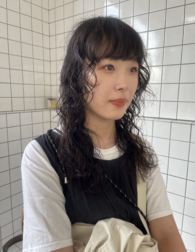 ロングパーマ