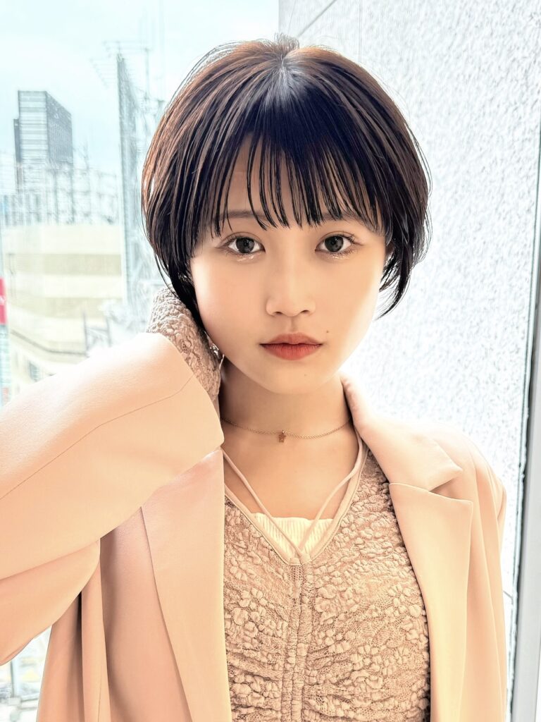 丸みのある愛されショートボブ