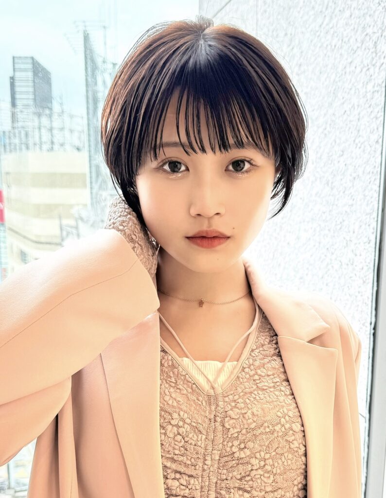 丸みのある愛されショートボブ