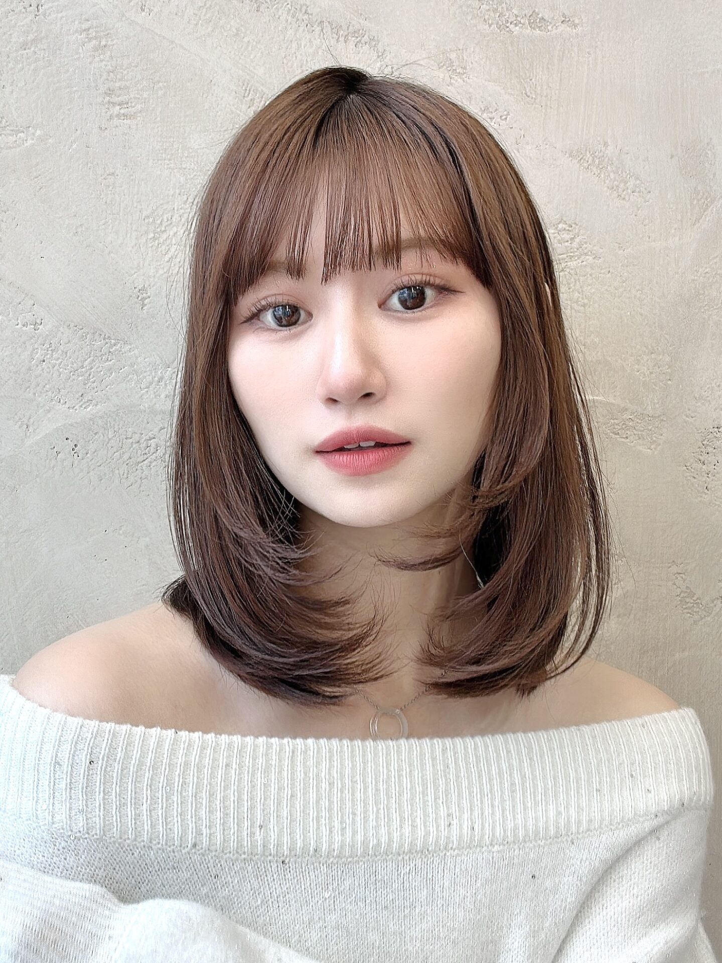 🤍20代30代40代大人かわいいミディアムヘア ワンカール🤍