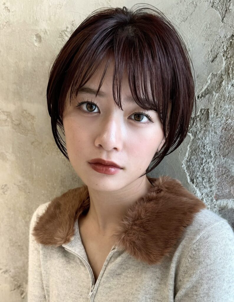 丸みのある愛されショートボブ