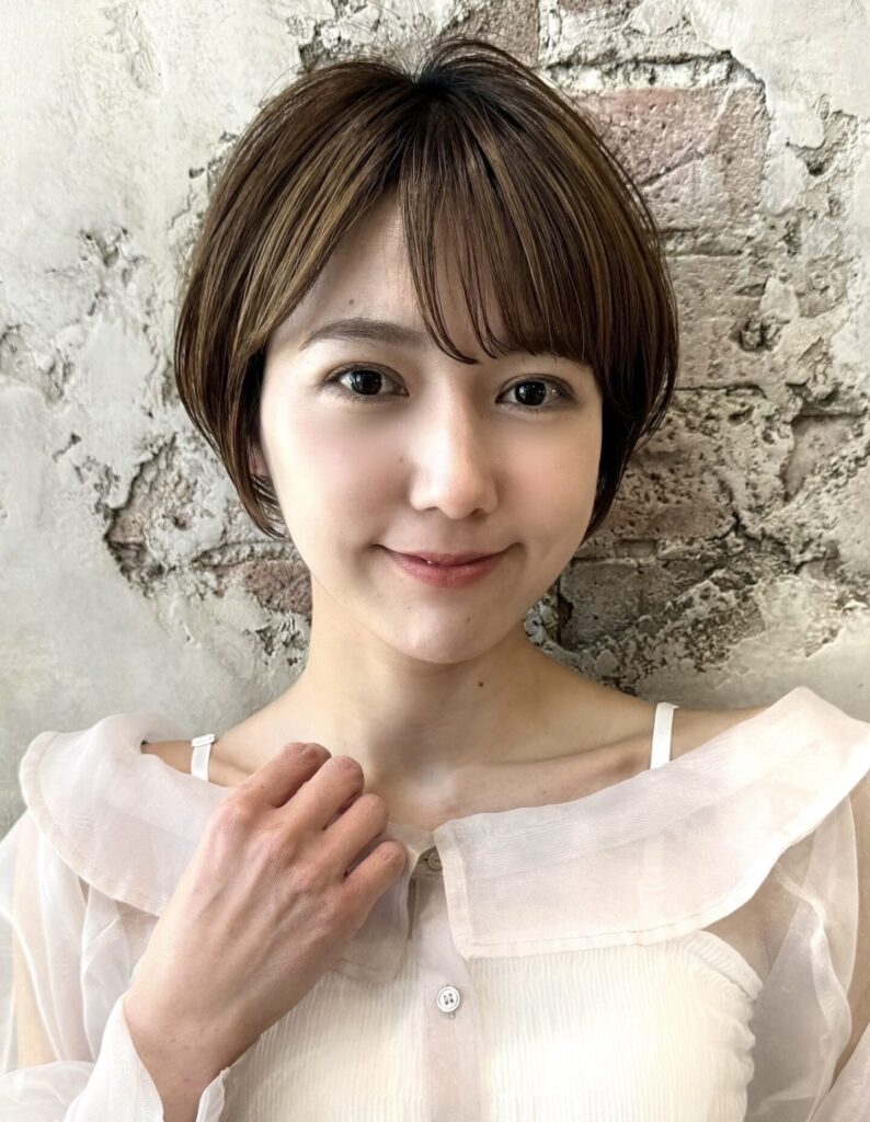 大人可愛いショートボブ