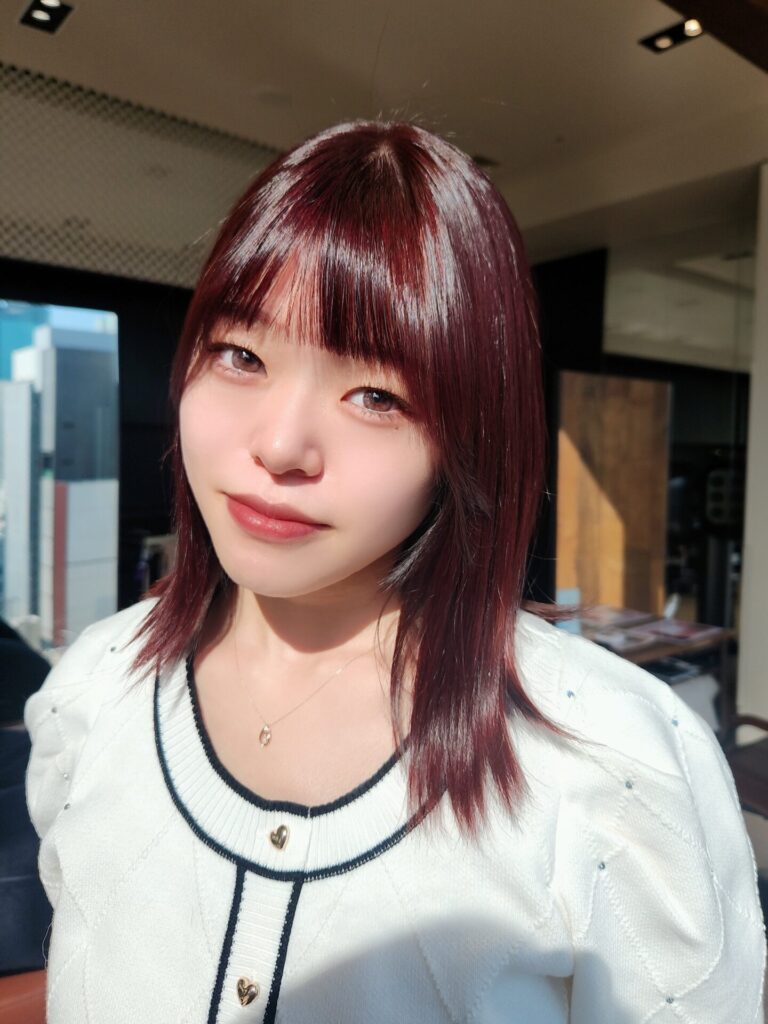 伸ばしかけミディアムヘア