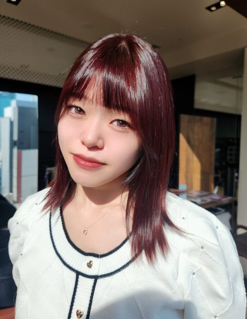 伸ばしかけミディアムヘア