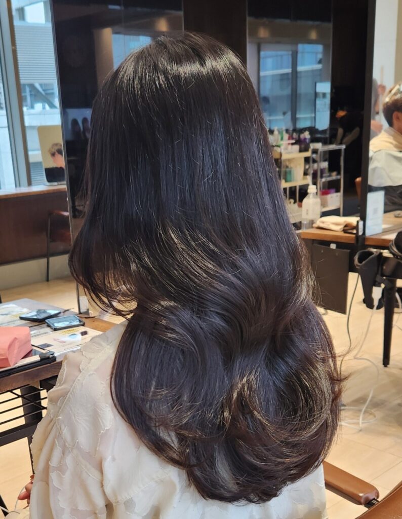 くびれヘア地毛風カラー