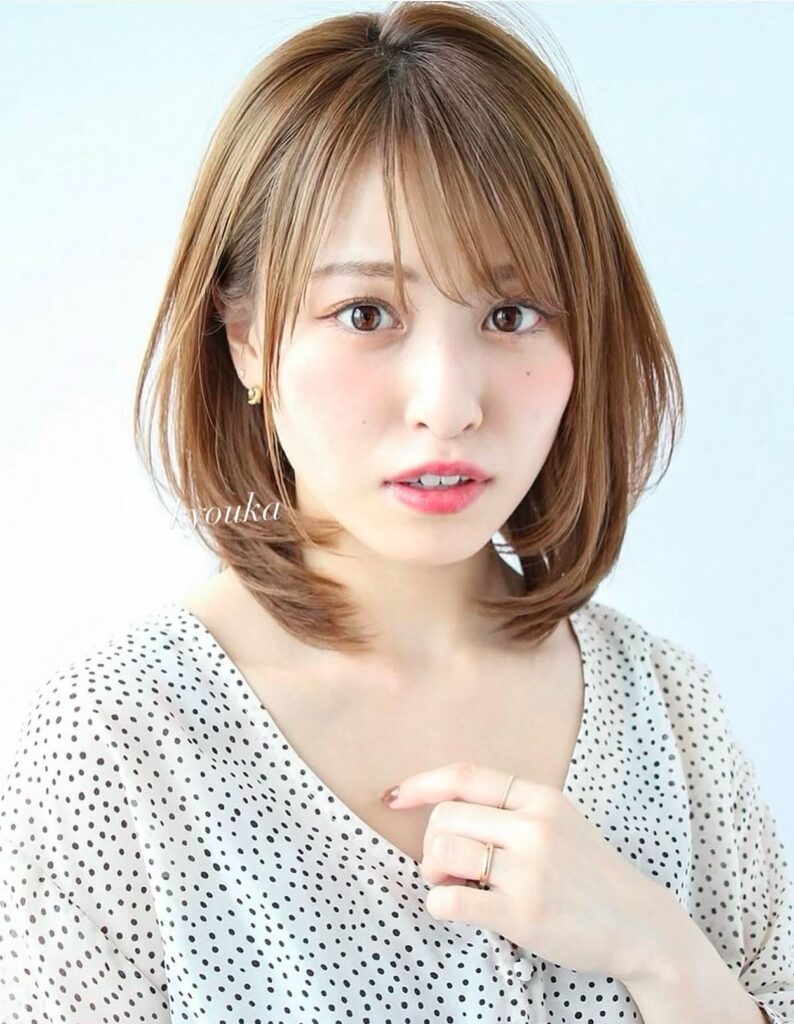 40.50.60代大人気★ひし形シルエット★レイヤーカット★パーマ★京佳