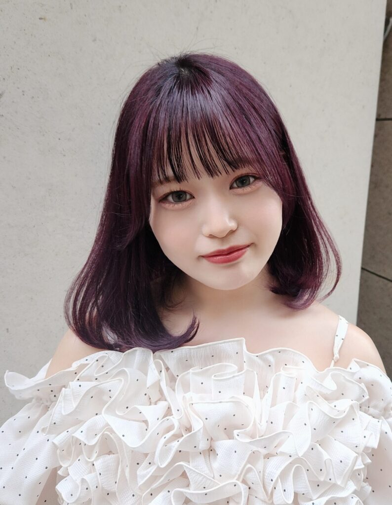 小顔顔周りカットボブスタイル