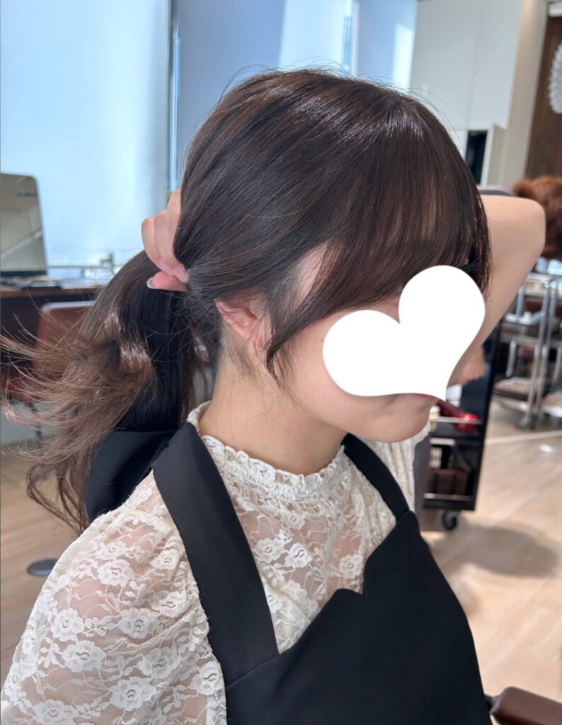 顔まわりカット