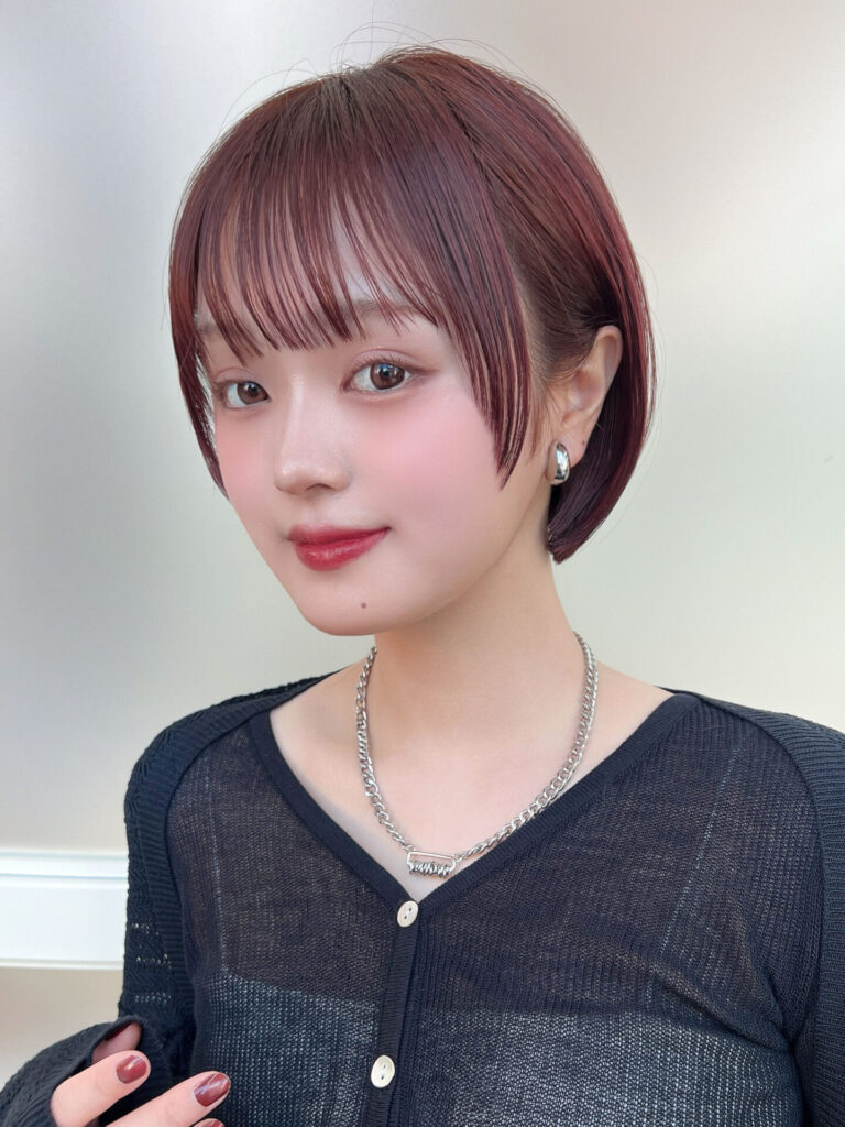 ショート初心者さんにも◎顔まわりすっきり丸みボブ