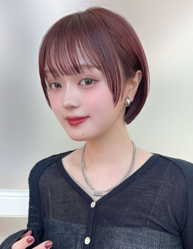 ショート初心者さんにも◎顔まわりすっきり丸みボブ