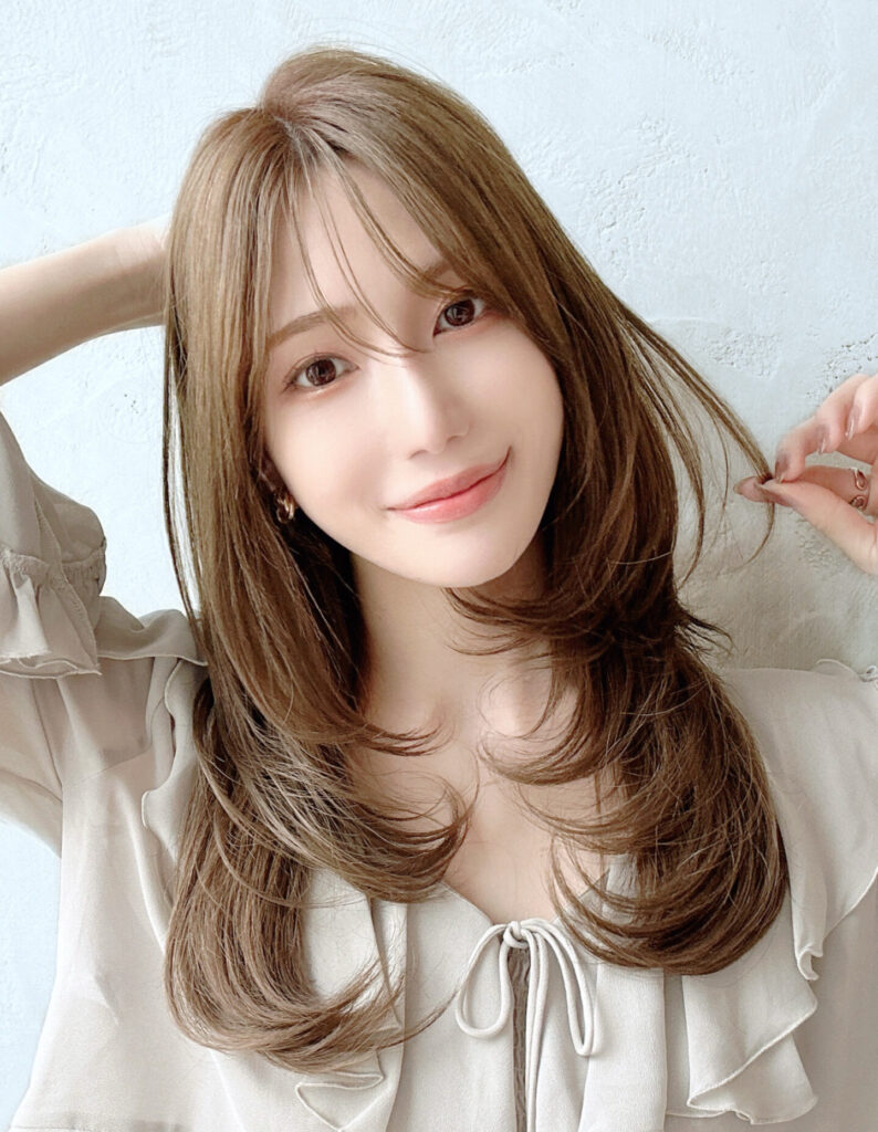 🤍20代30代40代大人かわいいセミロング ハイレイヤー🤍