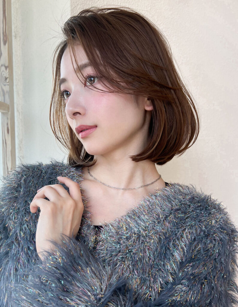 大人可愛い内巻きボブ｜丸みフォルムで小顔に見える人気ヘアスタイル