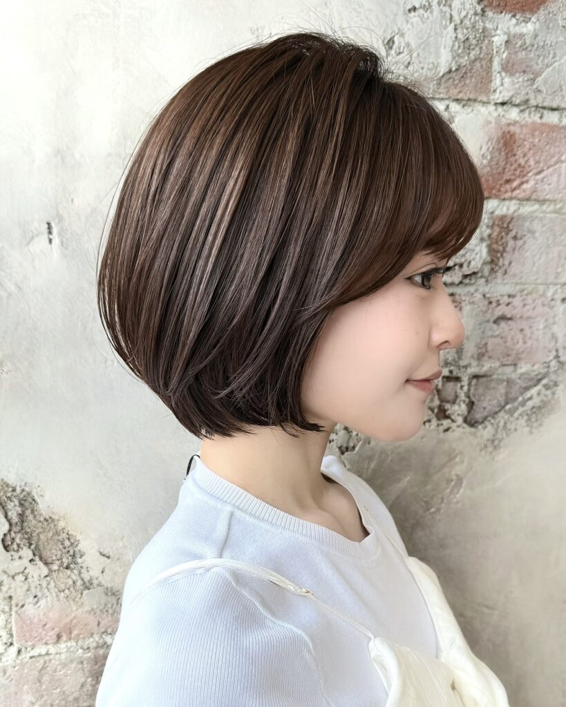 横顔美人ショート