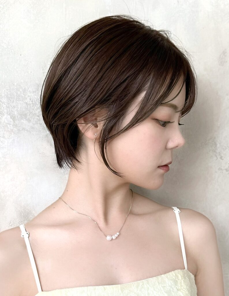 絶壁解消丸みショート