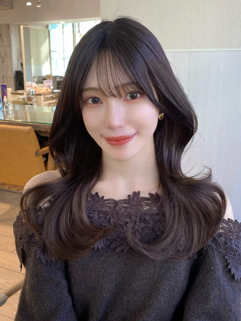 ナチュラルレイヤー×艶カラー